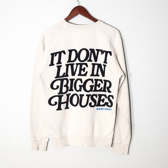 Dan + Shay Sweatshirt Small 70s Nostalgia Soft Grunge Cream Daisycore Graphic - Picture 2 of 5